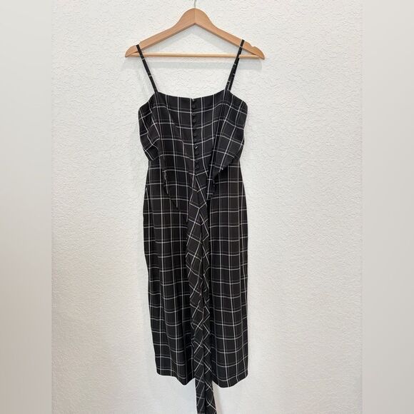 Fame and Partners Honor Windowpane Midi Dress Size 6 - Picture 5 of 8